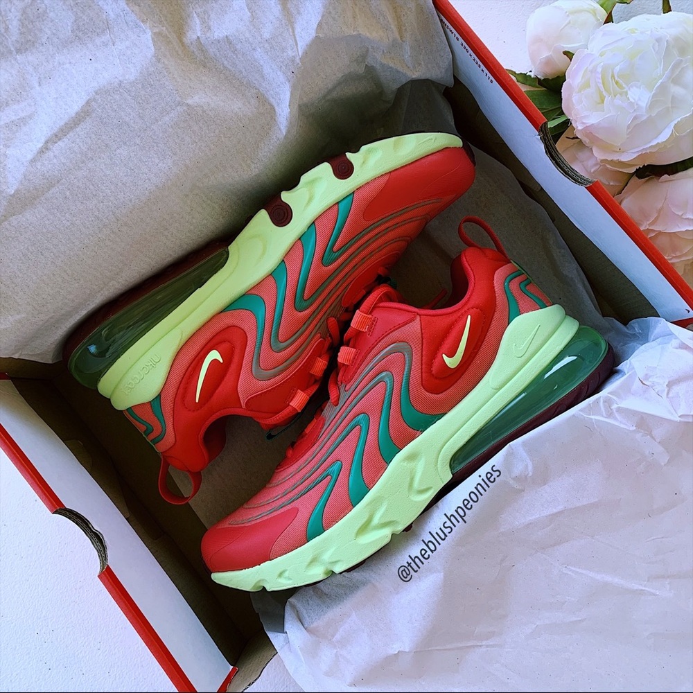 Nike Air Max 270 React ENG Watermelon NWT - Picture 3 of 14